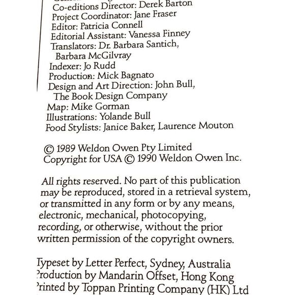 Vintage Weldon Owen Inc. France The Beautiful Cookbook Authentic Recipes 1990 - Picture 5 of 6